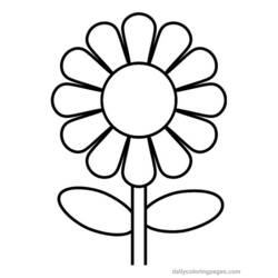 Coloriage Fleurs (Nature et saisons) #154986 à imprimer et colorier