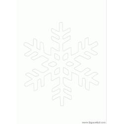 Coloriage Flocon de Neige (Nature et saisons) #160523 à imprimer et colorier