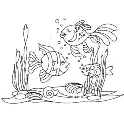 Fond Marin - Coloriages gratuits à imprimer