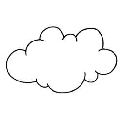 Coloriage Nuage (Nature et saisons) #157301 à imprimer et colorier
