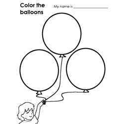 Coloriage Ballon (Objets) #169612 à imprimer et colorier