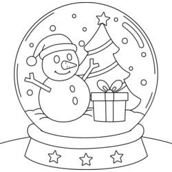 Coloriage Boule à Neige (Objets) #202618 à imprimer et colorier