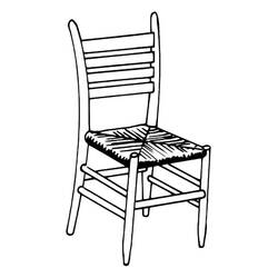 Coloriage Chaise (Objets) #180449 à imprimer et colorier