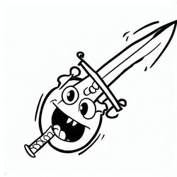 Coloriage Épée (Objets) #187181 à imprimer et colorier