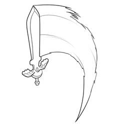 Coloriage Épée (Objets) #187192 à imprimer et colorier