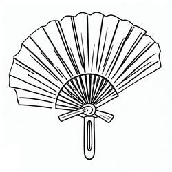 Coloriage Éventails (Objets) #191021 à imprimer et colorier