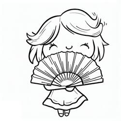 Coloriage Éventails (Objets) #191029 à imprimer et colorier