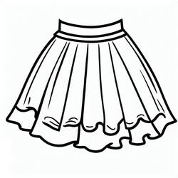 Coloriage Jupe (Objets) #191535 à imprimer et colorier