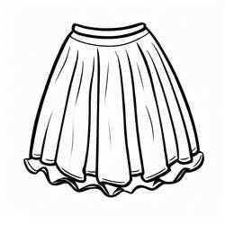 Coloriage Jupe (Objets) #191537 à imprimer et colorier