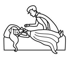 Coloriage Lit (Objets) #168105 à imprimer et colorier