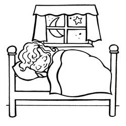Coloriage Lit (Objets) #168196 à imprimer et colorier