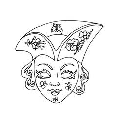Coloriage Masque (Objets) #120767 à imprimer et colorier