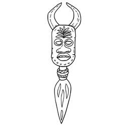 Coloriage Masque Africain (Objets) #219170 à imprimer et colorier