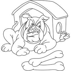 Coloriage Os de Chien (Objets) #189681 à imprimer et colorier