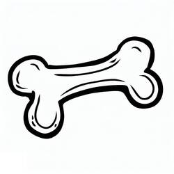 Coloriage Os de Chien (Objets) #189686 à imprimer et colorier