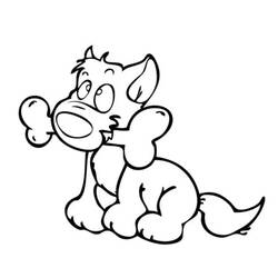 Coloriage Os de Chien (Objets) #189697 à imprimer et colorier