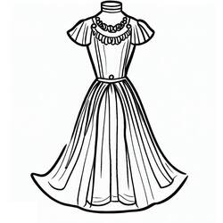 Coloriage Robe (Objets) #186185 à imprimer et colorier