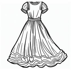 Coloriage Robe (Objets) #186187 à imprimer et colorier