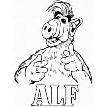 Alf - Coloriages gratuits à imprimer