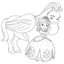 Princesse Sofia - Coloriages gratuits à imprimer