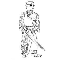 Coloriage Chevalier (Personnages) #86892 à imprimer et colorier