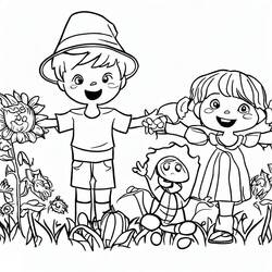 Épouvantail - Coloriages gratuits à imprimer