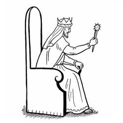 Coloriage Roi (Personnages) #186259 à imprimer et colorier