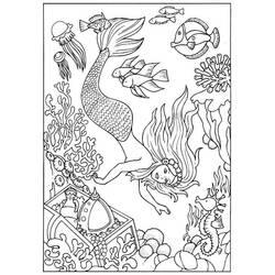 Coloriage Sirène (Personnages) #147215 à imprimer et colorier
