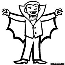 Coloriage Vampire (Personnages) #85899 à imprimer et colorier