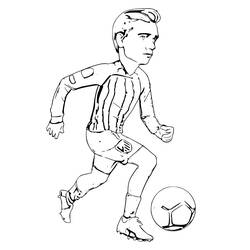 Antoine Griezmann - Coloriages gratuits à imprimer