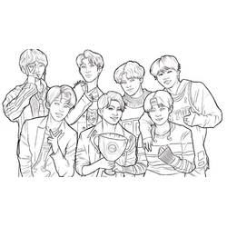 BTS - Coloriages gratuits à imprimer