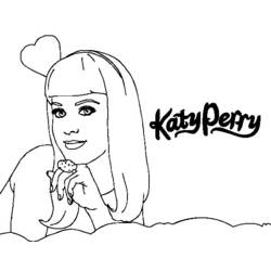 Katy Perry - Coloriages gratuits à imprimer