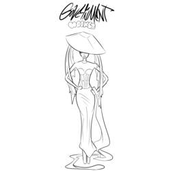 Coloriage Lady Gaga (Personnes célèbres) #123951 à imprimer et colorier