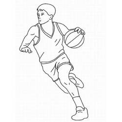 Coloriage Basketball (Sports) #177153 à imprimer et colorier