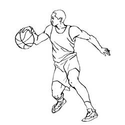 Coloriage Basketball (Sports) #177154 à imprimer et colorier