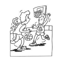 Coloriage Basketball (Sports) #177166 à imprimer et colorier