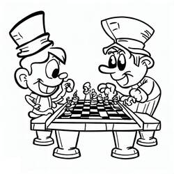 Échecs - Coloriages gratuits à imprimer