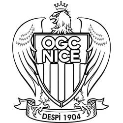 Coloriage OGC Nice (Sports) #188533 à imprimer et colorier
