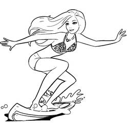 Coloriage Surf (Sports) #214183 à imprimer et colorier