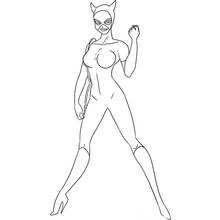 Catwoman - Coloriages gratuits à imprimer
