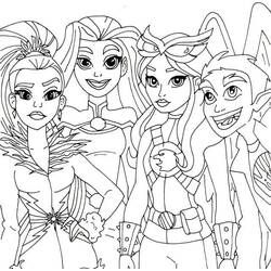 DC Super Hero Girls - Coloriages gratuits à imprimer