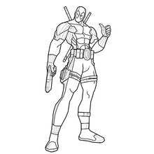 Deadpool - Coloriages gratuits à imprimer