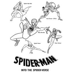 Coloriage Miles Morales (Super-héros et Super-vilains) #212091 à imprimer et colorier