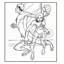 Coloriage Mr. Fantastique (Super-héros et Super-vilains) #84744 à imprimer et colorier