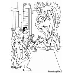 Coloriage Mr. Fantastique (Super-héros et Super-vilains) #84788 à imprimer et colorier