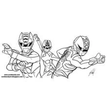 Power Rangers - Coloriages gratuits à imprimer