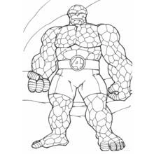 Quatre Fantastiques - Coloriages gratuits à imprimer