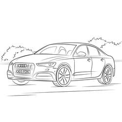 Coloriage Audi (Transport) #174812 à imprimer et colorier