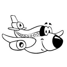 Coloriage Avion (Transport) #134943 à imprimer et colorier
