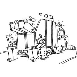Camion Poubelle - Coloriages gratuits à imprimer